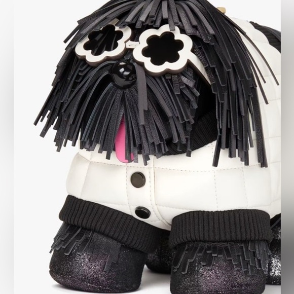 NWT! KATE SPADE FRINGED 3D DOG CROSSBODY - Picture 6 of 8